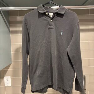 Y2K j Crew Cotton Long Sleeve Polo Size M